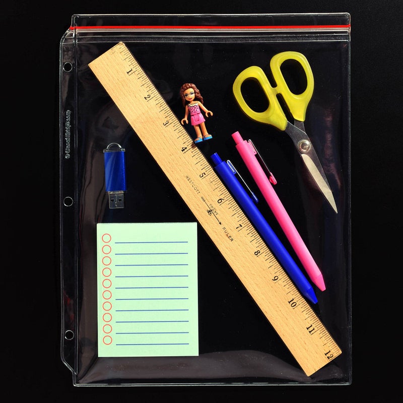 STORE SMART - Supply Zipper Case for 3-Ring Binders - 10-Pack - Vinyl Plastic - VH309-10 - Image 2